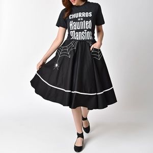 Spiderweb Pin up Skirt Size Medium 29.5 inch waist